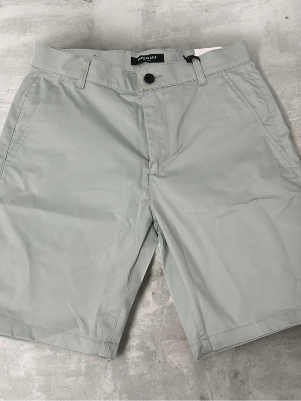 Kenneth Cole Light Gray Men's Flat Front Shorts